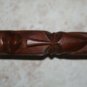Old Vintage Primitive Hand Carved Wooden Kovsh Spa Sauna Cup Bowl Rustic 20"