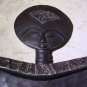 Antique Hand Carved Wooden Tray Metal and Heads Decorated Wall Hanging Awesome