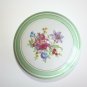 Old Vintage Cmielow Polish Porcelain Floral Round Trinket Jewelry Box Casket 5"