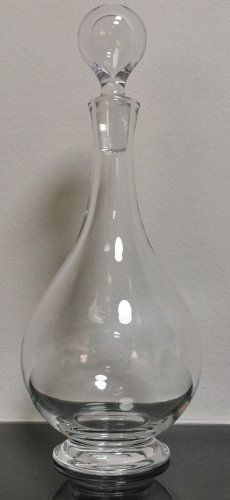 Awesome Vintage Baccarat Montaigne Non Optic Crystal Glass Decanter Carafe 12"