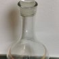 Old Vintage Wine Decanter Clear Glass with Gold Rims