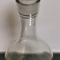 Vintage Clear Glass with Gold Rims Wine Decanter