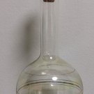 Beautiful Vintage Wine Decanter Clear Glass Gold Rims and Silverplated Stopper