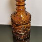 Vintage 1973 Amber Jim Beam Amber Glass Decanter Tiki Cork Stopper
