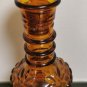 Vintage 1973 Amber Jim Beam Amber Glass Decanter Tiki Cork Stopper