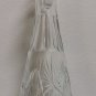 Beautiful Vintage Decanter Teardrop Design Clear Crystal Cut Glass w/ Stopper