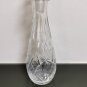 Beautiful Vintage Decanter Teardrop Design Clear Crystal Cut Glass w/ Stopper