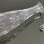Beautiful Vintage Decanter Teardrop Design Clear Crystal Cut Glass w/ Stopper