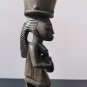 Antique African Tribal Hand Carved Wood Ethnic Female with Bowl on the Head Rare