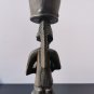 Antique African Tribal Hand Carved Wood Ethnic Female with Bowl on the Head Rare