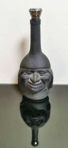 Vintage Tiki Face Bottle Inca Pisco Ranuzzi Lima Peru Collectible Inca Idol Jug