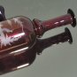Beautiful Vintage 50's Egerman Ruby Red Cut To Clear Glass Decanter