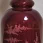 Beautiful Vintage 50's Egerman Ruby Red Cut To Clear Glass Decanter