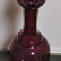 Beautiful Vintage 50's Egerman Ruby Red Cut To Clear Glass Decanter
