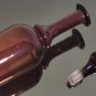 Beautiful Vintage 50's Egerman Ruby Red Cut To Clear Glass Decanter
