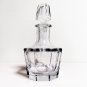 Rare Vintage 50's Heavy Crystal Glass Decanter Krepish B. Smirnov Soviet USSR