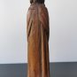 Antique French Hand Carved Saint Ledy Holding Book Figurine Sculpture Statue 13"