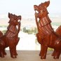 Vintage Hand Carved Wood Guardian Foo Dog Lion Dragon Balinese Chinese Tai Rare
