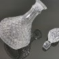 Vintage 24% Lead Clear Cut Crystal Glass Heavy Decanter from W. Germany Bavaria