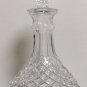 Vintage 24% Lead Clear Cut Crystal Glass Heavy Decanter from W. Germany Bavaria