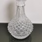 Vintage 24% Lead Clear Cut Crystal Glass Heavy Decanter from W. Germany Bavaria