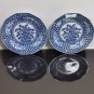 Pair of Antique Dutch Petrus Regout Octagonal Chinoiserie Plates Kangxi Style