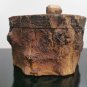 Jewelry Trinket Log Secret Box Hand Made Natural Wood Bark Around Wooden Art