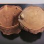 Jewelry Trinket Log Secret Box Hand Made Natural Wood Bark Around Wooden Art