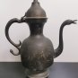 Vintage Solid Brass Indian Made Etched Antique Aftaba Tea Coffee Pot Pitcher