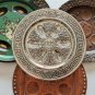 Vintage Brass Silver Plated Seder Plate Tray Pesach Kosher Israel Holy Land 12"