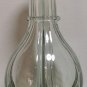 Vintage CLEAR Glass Four-Chambered Decanter Made in France Faitmain Hand Blown