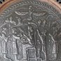 Awesome Vintage Persian Qajar Hand Hammered Copper Tinned Wall Hanging Plate