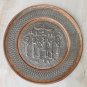 Awesome Vintage Persian Qajar Hand Hammered Copper Tinned Wall Hanging Plate