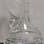 Vintage Mid Century Floral Grape Etched Cut Crytall Glass Wine Pitcher Decanter
