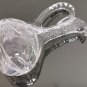 Vintage Mid Century Floral Grape Etched Cut Crytall Glass Wine Pitcher Decanter