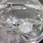 Vintage Mid Century Floral Grape Etched Cut Crytall Glass Wine Pitcher Decanter
