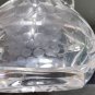 Vintage Mid Century Floral Grape Etched Cut Crytall Glass Wine Pitcher Decanter