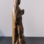 Old Antique Hand Carved Saint Ledy Holding Book Figurine Sculpture Statue 11"