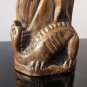 Old Antique Hand Carved Saint Ledy Holding Book Figurine Sculpture Statue 11"