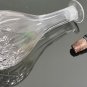 Beautiful Vintage Decanter Teardrop Design Clear Crystal Glass