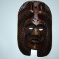 Hand Carved Wood Inca Maya Aztec Warrior Wooden Mask Two Birds Life Death 10"