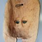 Hand Carved Wood Inca Maya Aztec Warrior Wooden Mask Two Birds Life Death 10"