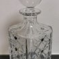 Hazorfim Chentarosa Square Crystal Bottle Decanter Sterling Silver 925 Excellent