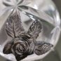 Hazorfim Chentarosa Square Crystal Bottle Decanter Sterling Silver 925 Excellent