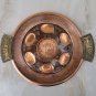 Old Vintage Copper Brass Passover Tray Plate Jerusalem Israel Pesach Excellent