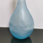 Awesome Vintage Light Blue Satin Glass Vase Bottle Jug Collectible Rare