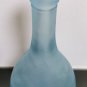 Awesome Vintage Light Blue Satin Glass Vase Bottle Jug Collectible Rare