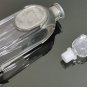 Vintage Display Decanter Carafe with Stopper Clear Glass and Metal (Zink95%)