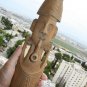 Vintage Wooden Hand Carved Pipe Smoker Mask Wood Art Wall Hanging Rustic Decor