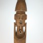 Vintage Wooden Hand Carved Pipe Smoker Mask Wood Art Wall Hanging Rustic Decor